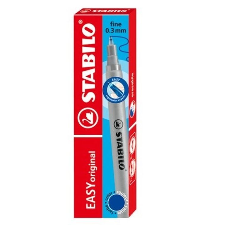 Stabilo, Easy Original, wkłady do pióra, f 0,3 mm, niebieskie, 3 szt.