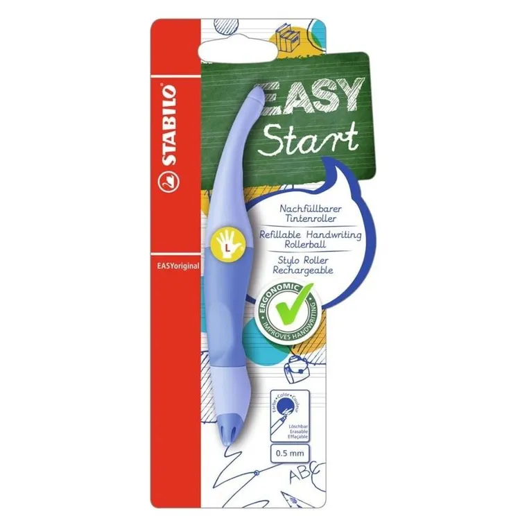 Stabilo, Easy Start, pióro dla leworęcznych z wkładami, niebieski