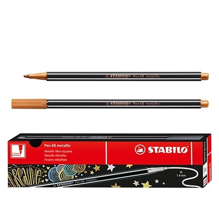 Stabilo, Pen 68, pisak, miedziany metaliczny