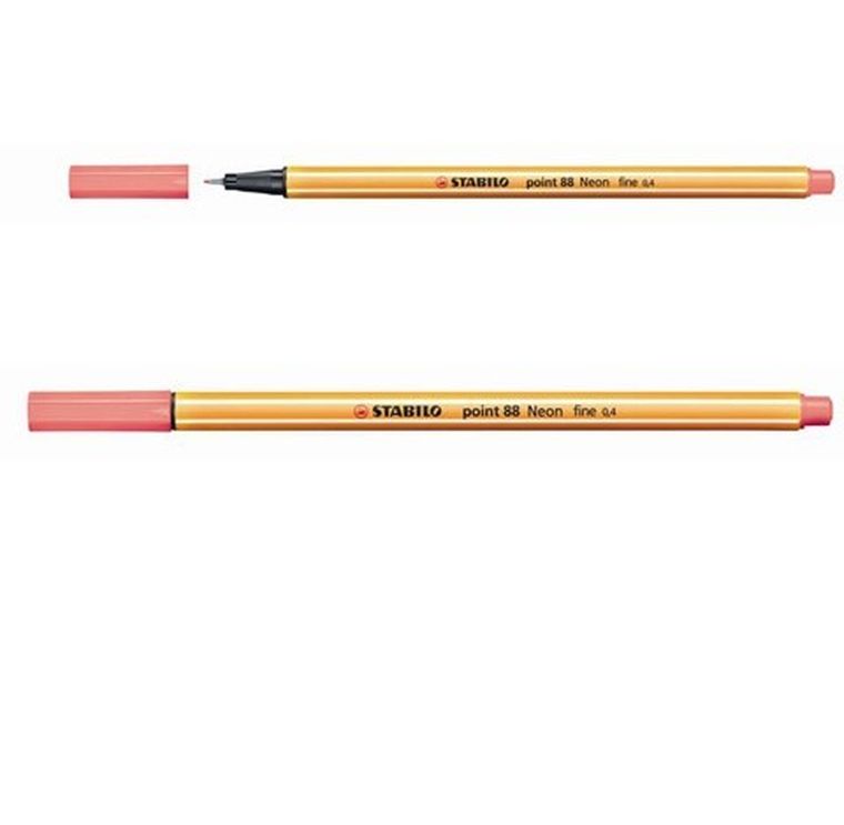 Stabilo, Point 88, cienkopis, neonowy czerwony
