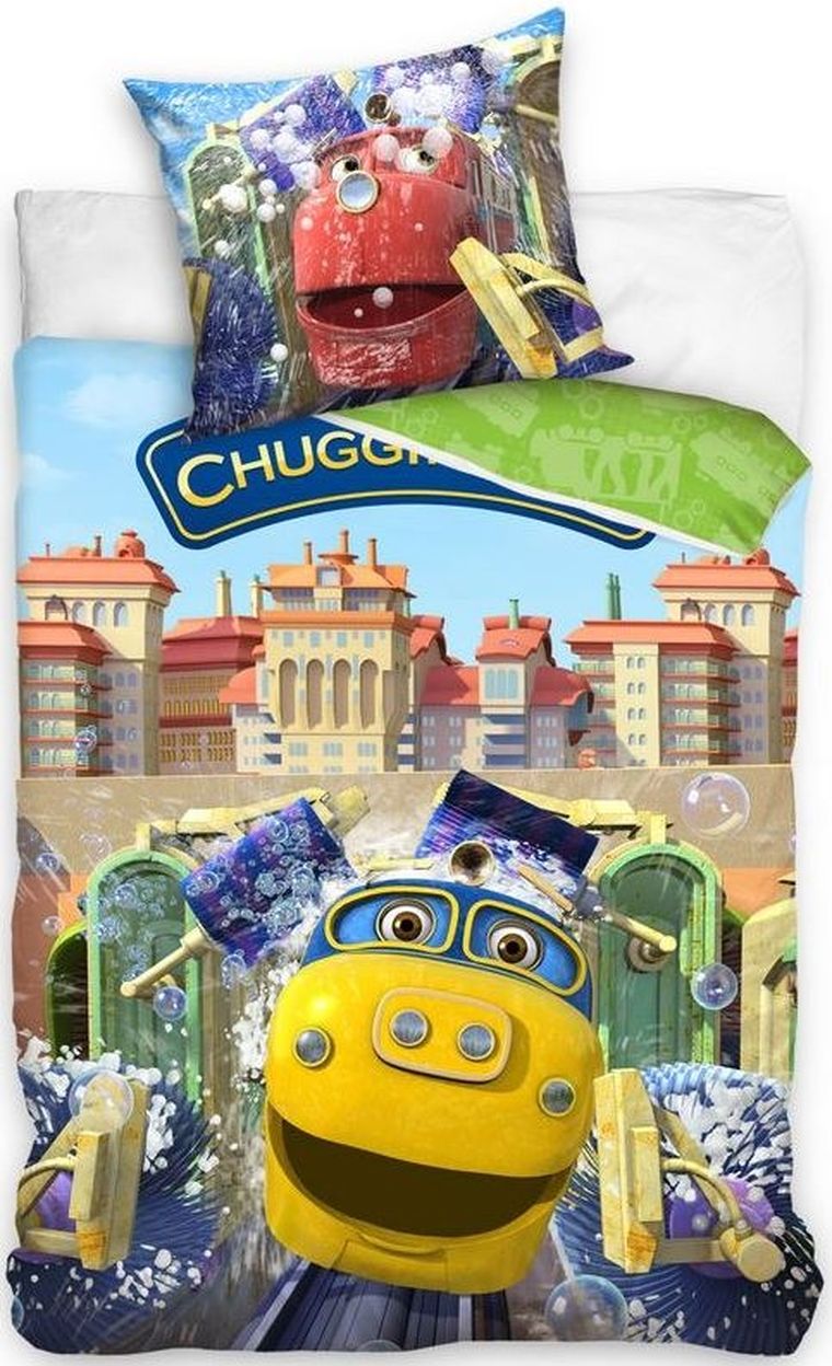 Stacyjkowo, 2-częściowy komplet pościeli, 160-200 cm