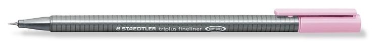 Staedtler, cienkopis trójkątny, triplus, bladoróżowy, 0.3 mm