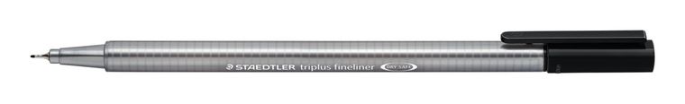 Staedtler, cienkopis trójkątny, triplus, czarny, 0.3 mm
