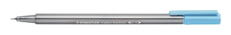 Staedtler, cienkopis trójkątny, triplus, lazurowy, 0.3 mm