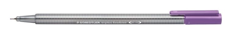 Staedtler, cienkopis trójkątny, Triplus, liliowy, 0,3 mm