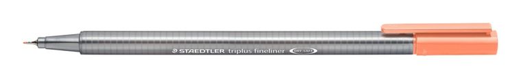 Staedtler, cienkopis trójkątny, triplus, łososiowy, 0.3 mm