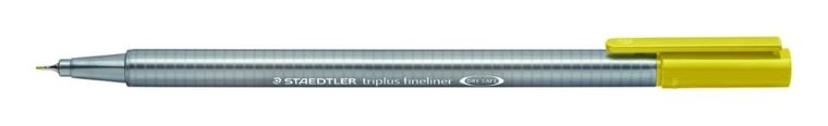 Staedtler, cienkopis trójkątny, Triplus, musztardowy, 0,3 mm