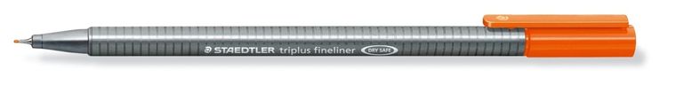 Staedtler, cienkopis trójkątny, triplus, pomarańczowy, 0.3 mm