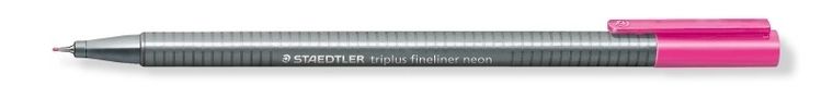 Staedtler, cienkopis trójkątny, triplus, różowy neon, 0.3 mm