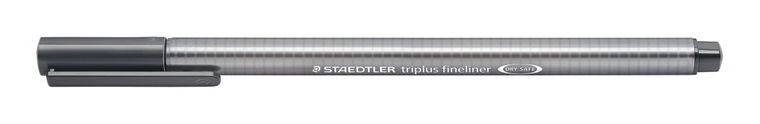 Staedtler, cienkopis trójkątny, triplus, szary, 0.3 mm