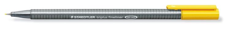 Staedtler, cienkopis trójkątny, triplus, żółty, 0.3 mm