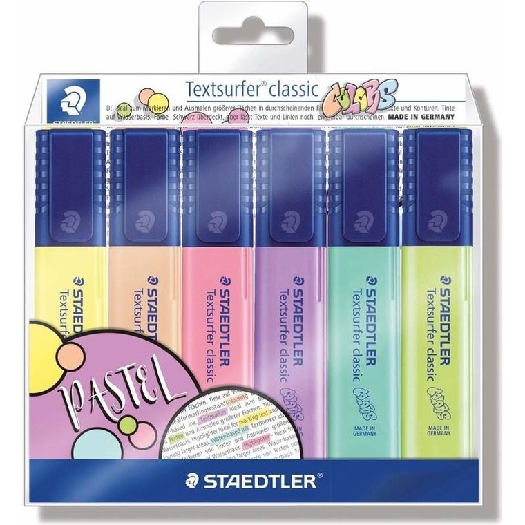 Staedtler, Classic Colors, zakreślacz, 6 kolorów