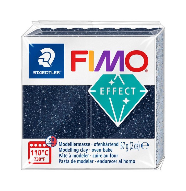 Staedtler, Fimo Effect, masa termoutwardzalna, niebieska galaxy, 57g