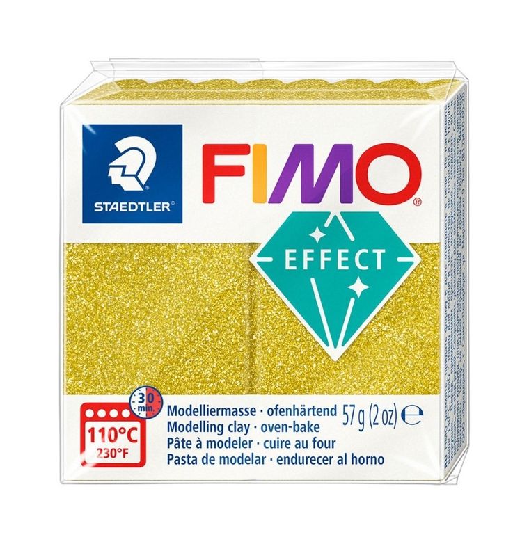 Staedtler, Fimo Effect, masa termoutwardzalna, złota błyszcząca, 57g