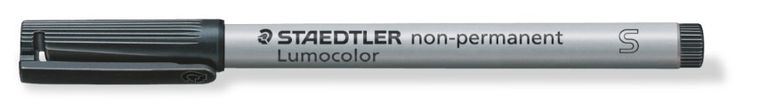 Staedtler, foliopis usuwalny Lumocolor, czarny, s