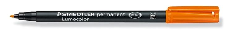 Staedtler, foliopis wodoodporny, Lumocolor, pomarańczowy, M