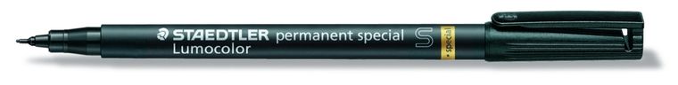 Staedtler, foliopis wodoodporny, Lumocolor special, czarny, S