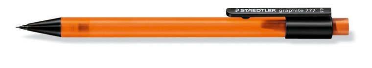 Staedtler, Graphite, ołówek automatyczny, pomarańczowy, B, 0.5 mm