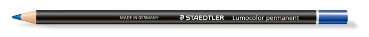 Staedtler, kredka specjalistyczna, Lumocolor, niebieska, glasochrom, wodoodporna
