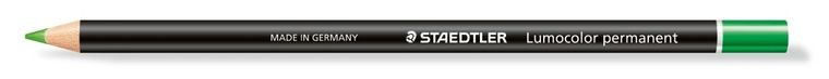 Staedtler, kredka specjalistyczna, Lumocolor, zielona, glasochrom, wodoodporna