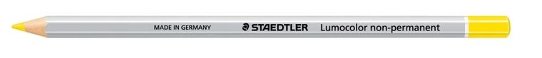 Staedtler, kredka specjalistyczna, Lumocolor, żółta, omnichrom, zmywalna