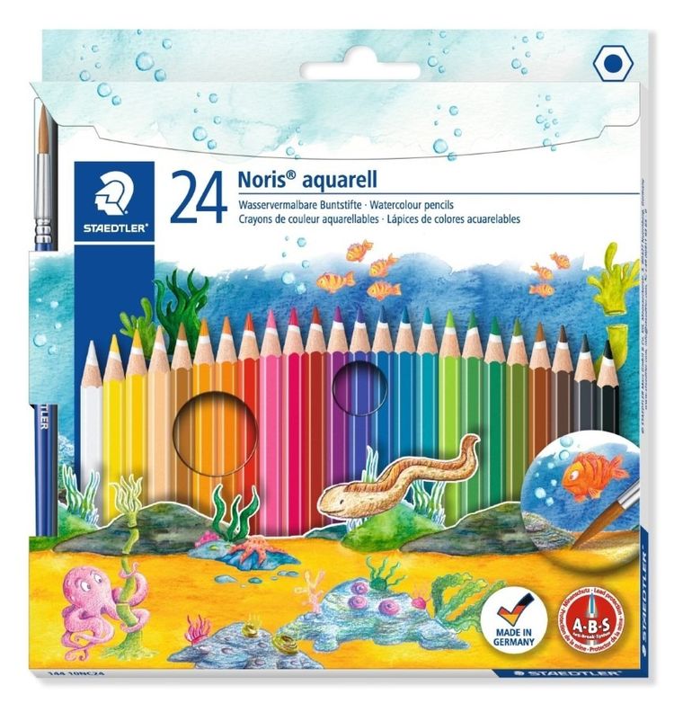 Staedtler, kredki akwarelowe Noris Club, 24 kolory