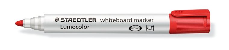 Staedtler, marker do białych tablic whiteboard, Lumocolor, czerwony, okrągły