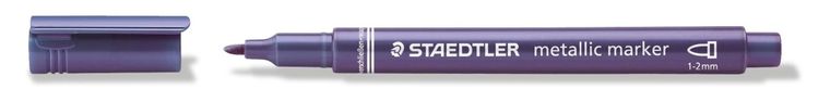 Staedtler, marker metaliczny, Metallic, fioletowy, okrągła końcówka