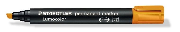 Staedtler, marker wodoodporny, Lumocolor, pomarańczowy, ścięty