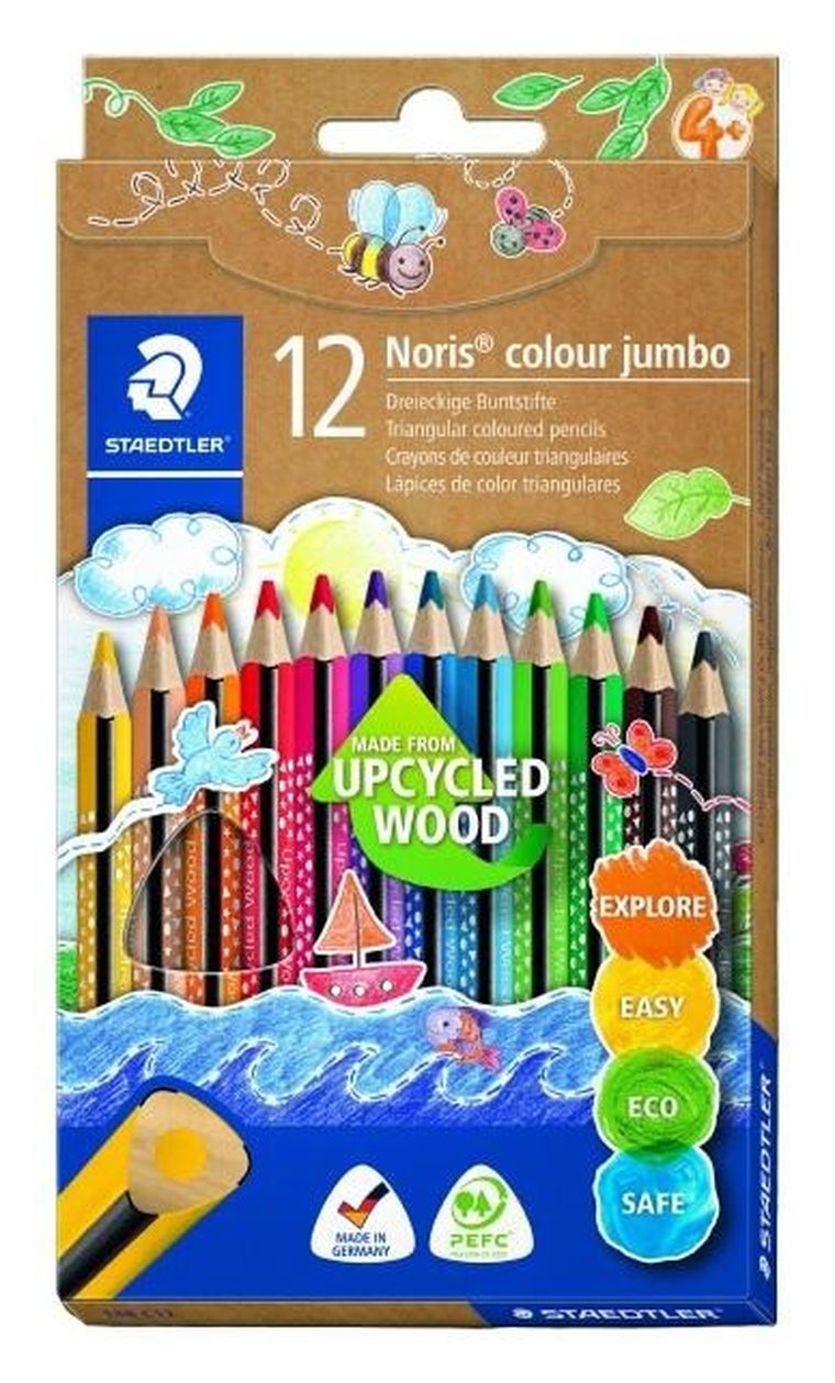 Staedtler, Noris Colour, kredki trójkątne, 12 kolorów