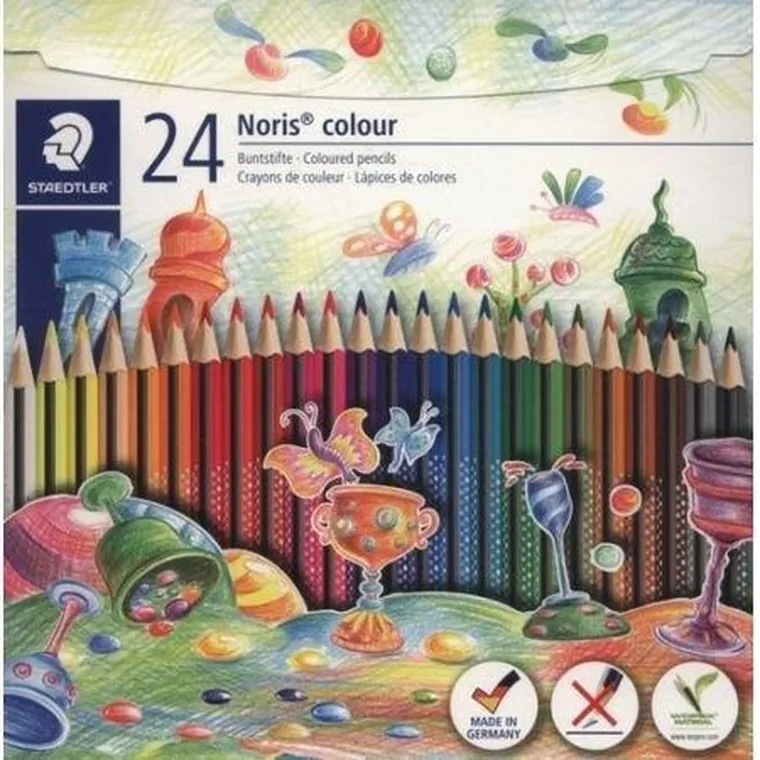 Staedtler, Noris Colour, kredki trójkątne, 24 kolory