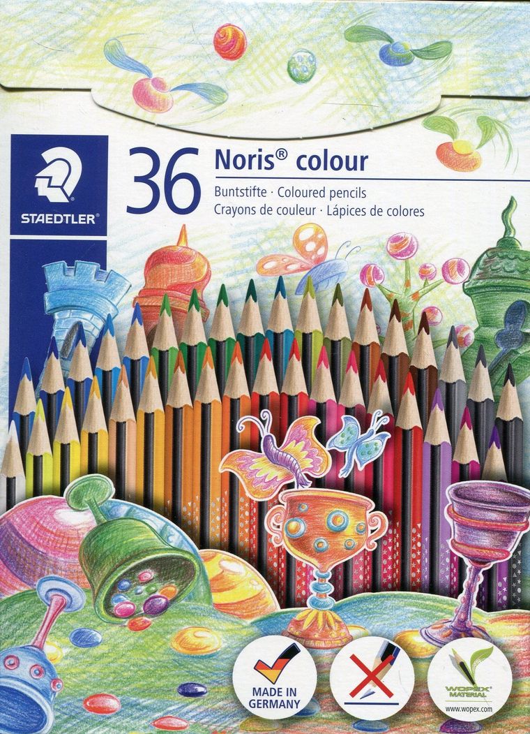 Staedtler, Noris colour Wopex, kredki trójkątne, 36 kolorów