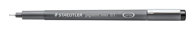 Staedtler, pisak z atramentem pigmentowym, czarny, 0.1 mm