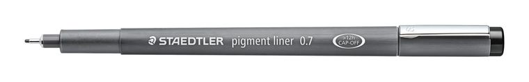 Staedtler, pisak z atramentem pigmentowym, czarny, 0.7 mm