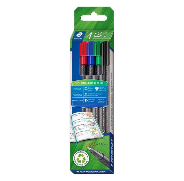 Staedtler, Triplus, cienkopis, 4 kolory