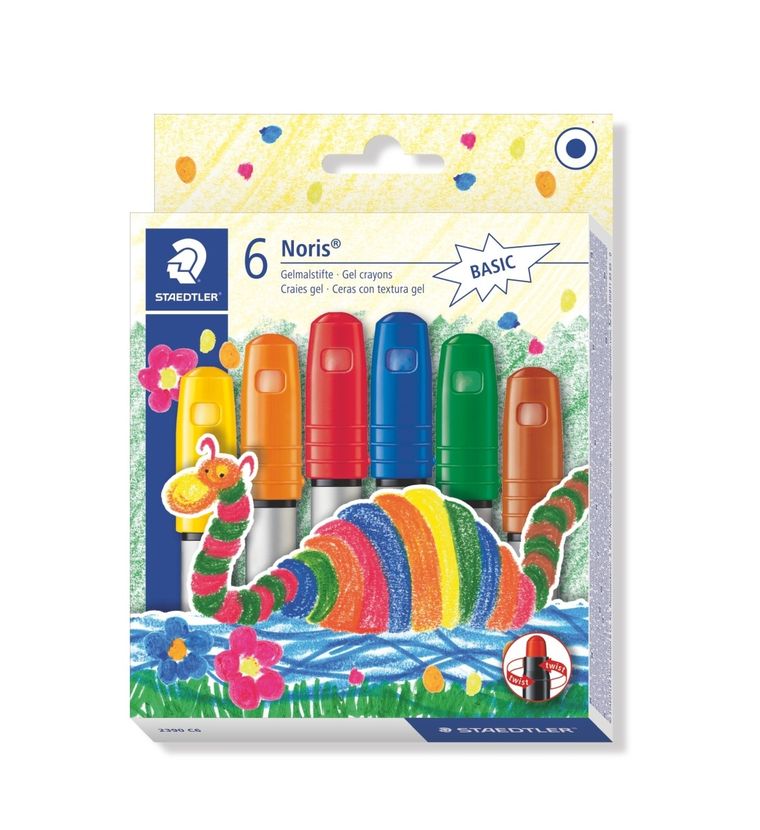 Staedtler, twistery żelowe, Noris Club, klasyczne, 6 kolorów