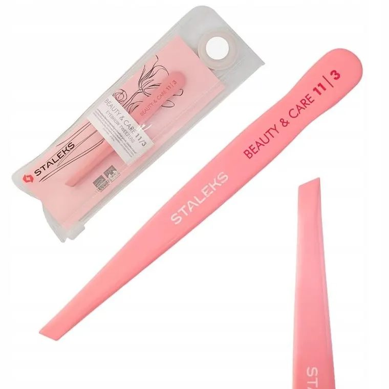 Staleks, Beauty & Care, pęseta do brwi, skośna, 11 tbc-11/3