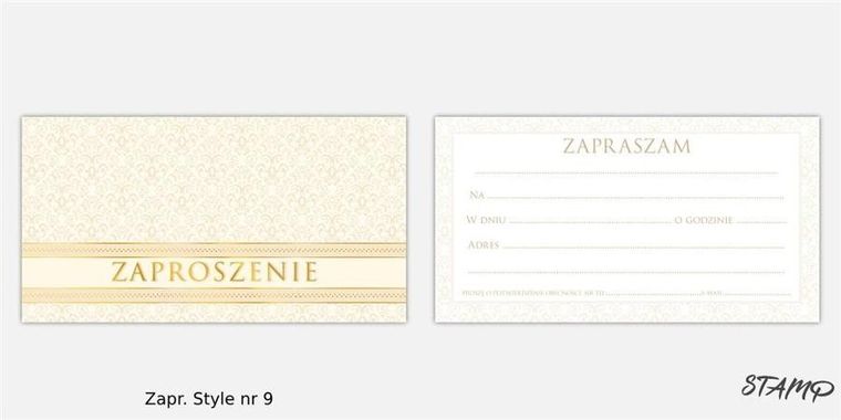 Stamp, zaproszenia, 10 szt.