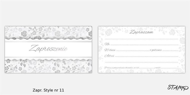 Stamp, zaproszenia, 10 szt.