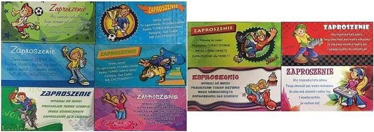 Stamp, zaproszenia, Young, 10 szt.