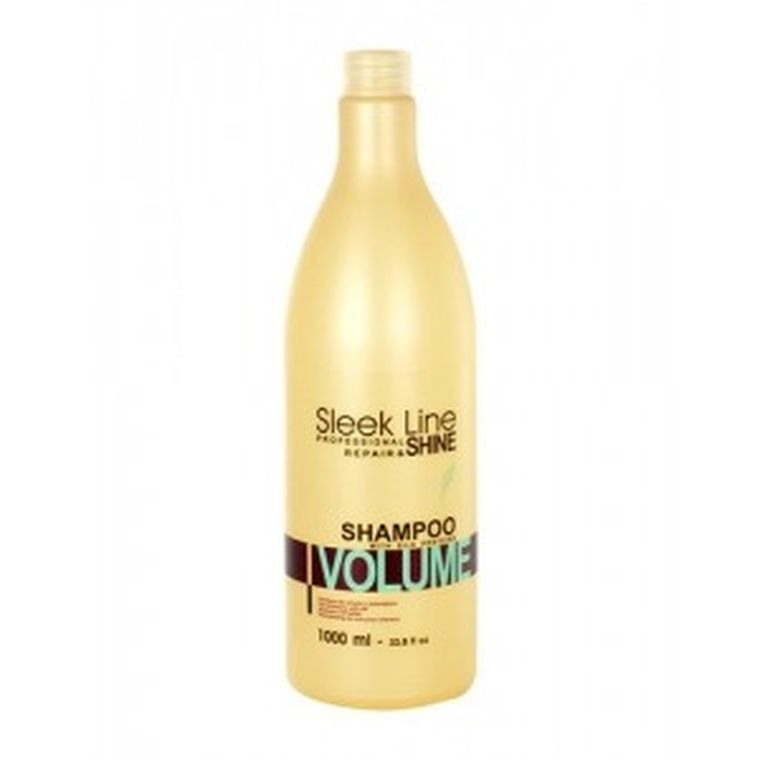 Stapiz, Sleek Line, szampon do włosów z jedwabiem zwiększający objętość, 1000 ml
