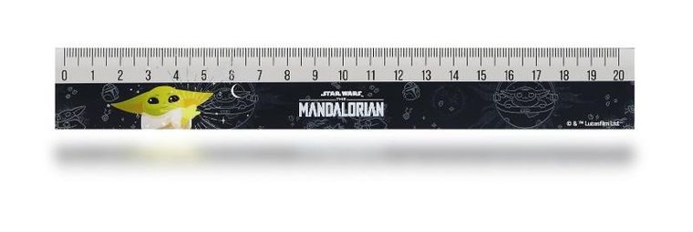 Star Wars Mandalorian, linijka, 20 cm