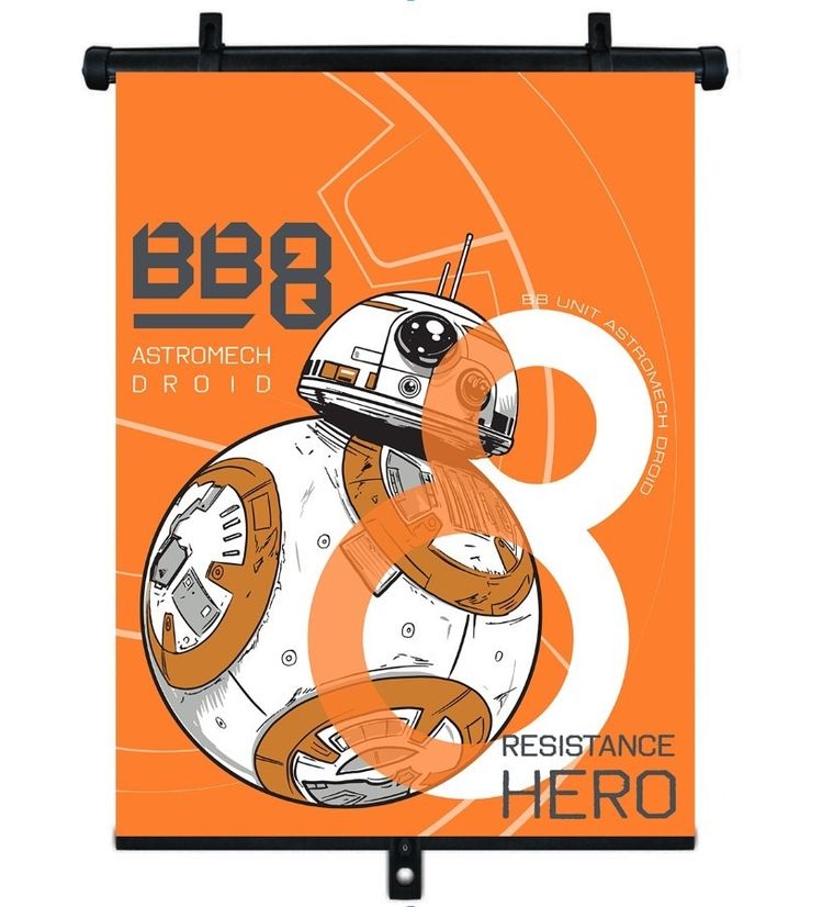Star Wars, roleta przeciwsłoneczna, BB-8, 36-45 cm, 1 szt.