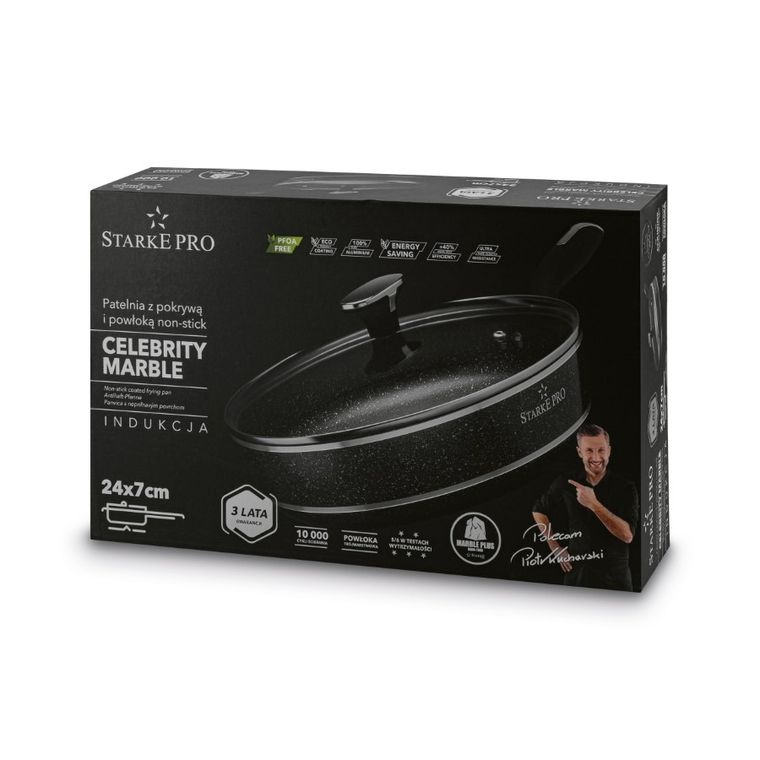 Starke, Celebrity Marble, patelnia, 24-7 cm