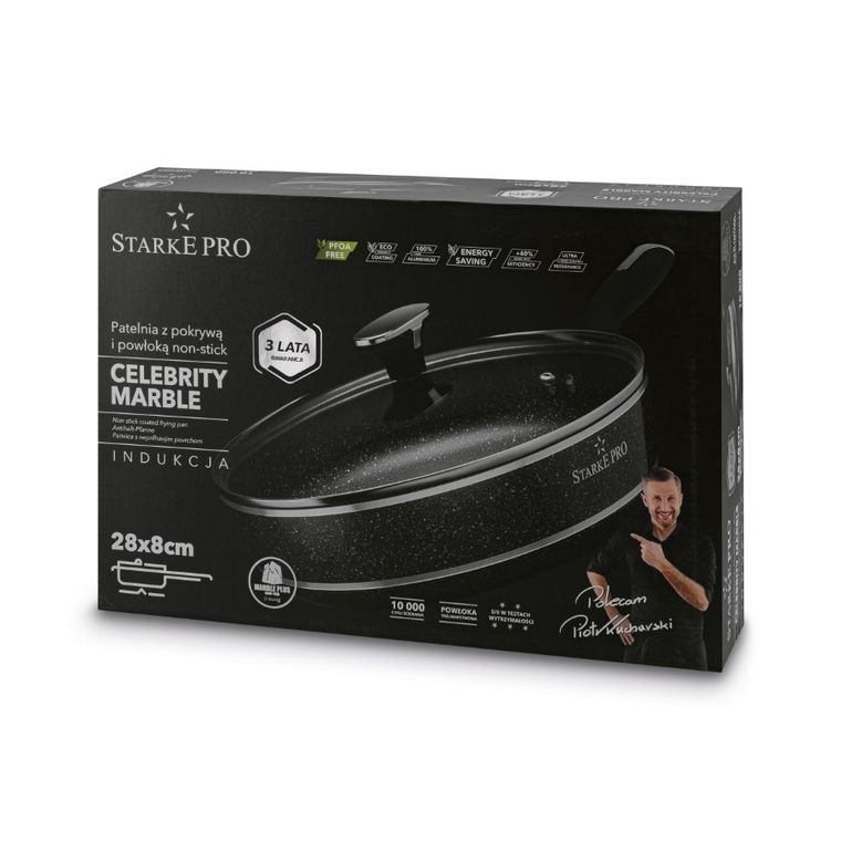 Starke, Celebrity Marble, patelnia, 28-8 cm