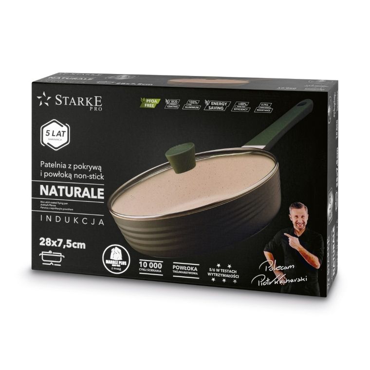 Starke, Naturale, patelnia, 28-7.5 cm