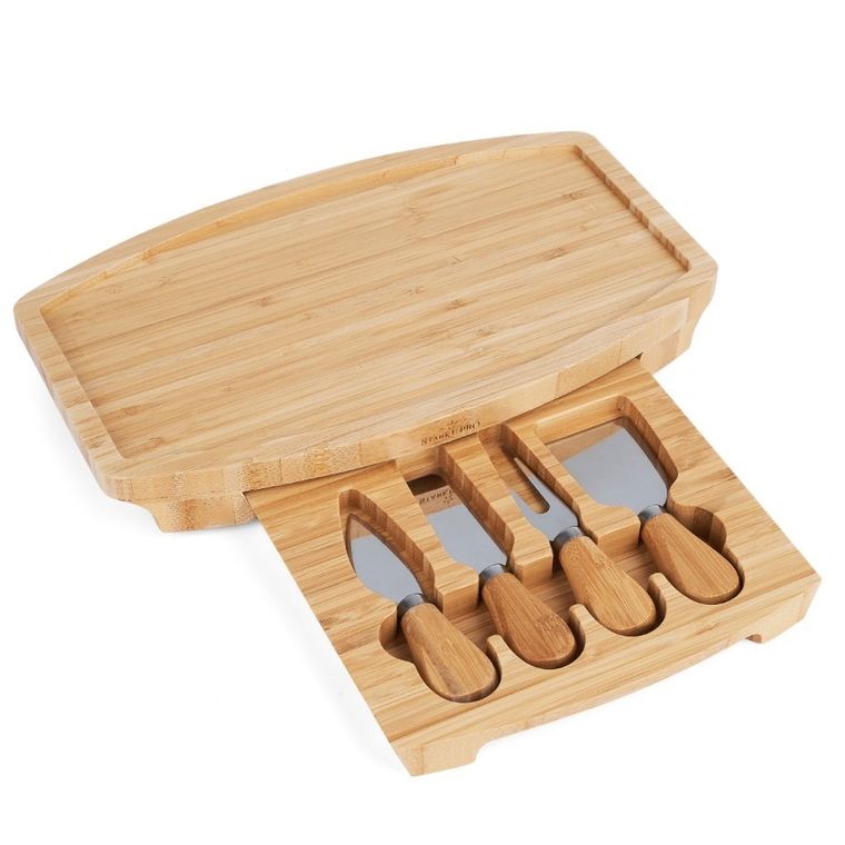 Starke Pro, deska do serwowania serów z 4 narzędziami, 32-19-4,5 cm