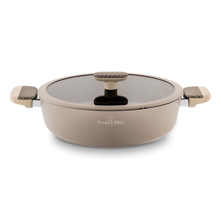 Starke Pro, light coffee, patelnia, krótki uchwyt, 28-8 cm