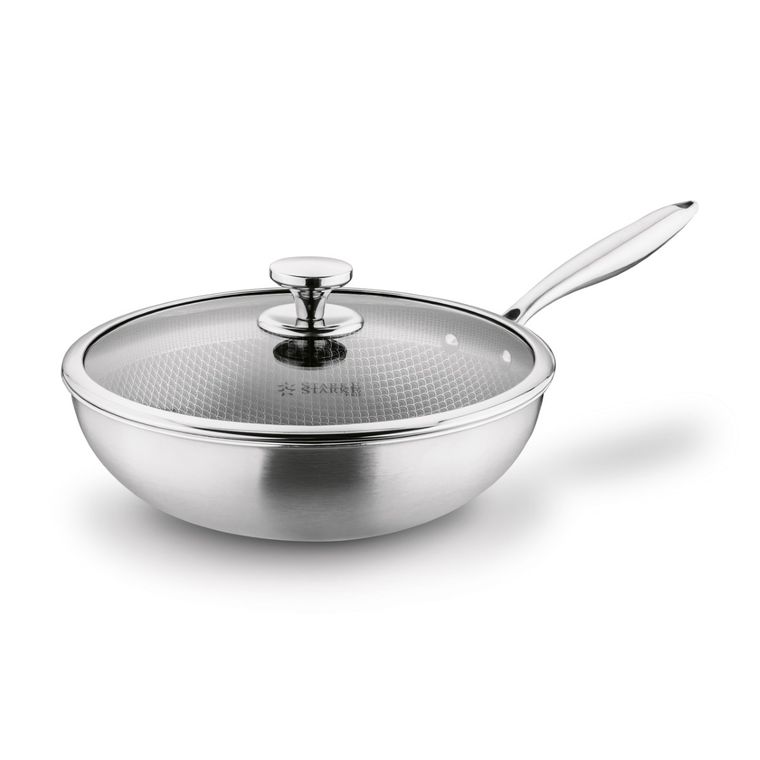Starke Pro, Linesta Steel, wok nierdzewny, 30-9 cm