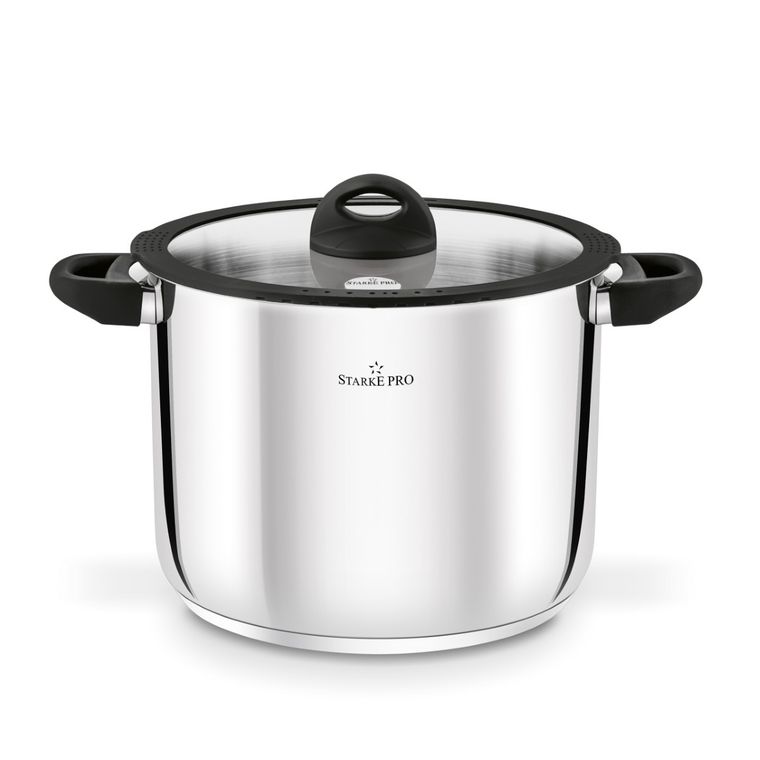 Starke Pro, Sante, garnek nierdzewny, wysoki, 26-20 cm, 10l